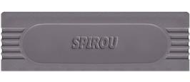 Top of cartridge artwork for Spirou on the Nintendo Game Boy.