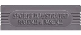 Top of cartridge artwork for Sports Illustrated - Football And Baseball on the Nintendo Game Boy.