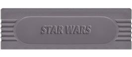 Top of cartridge artwork for Star Wars on the Nintendo Game Boy.