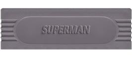 Top of cartridge artwork for Superman on the Nintendo Game Boy.