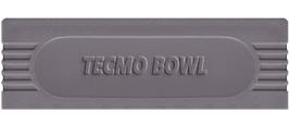Top of cartridge artwork for Tecmo Bowl on the Nintendo Game Boy.