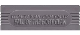 Top of cartridge artwork for Teenage Mutant Ninja Turtles - Fall Of The Foot Clan on the Nintendo Game Boy.