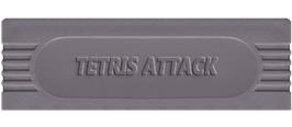 Top of cartridge artwork for Tetris Attack on the Nintendo Game Boy.