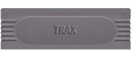 Top of cartridge artwork for Trax on the Nintendo Game Boy.