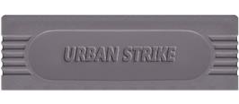 Top of cartridge artwork for Urban Strike on the Nintendo Game Boy.
