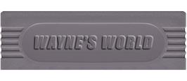 Top of cartridge artwork for Wayne's World on the Nintendo Game Boy.