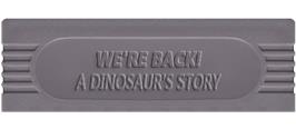Top of cartridge artwork for We're Back! - A Dinosaur's Story on the Nintendo Game Boy.