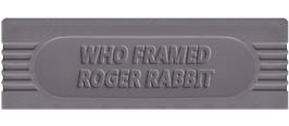 Top of cartridge artwork for Who Framed Roger Rabbit? on the Nintendo Game Boy.