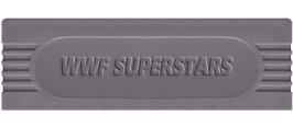Top of cartridge artwork for Wwf Superstars on the Nintendo Game Boy.
