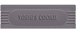 Top of cartridge artwork for Yoshi's Cookie on the Nintendo Game Boy.