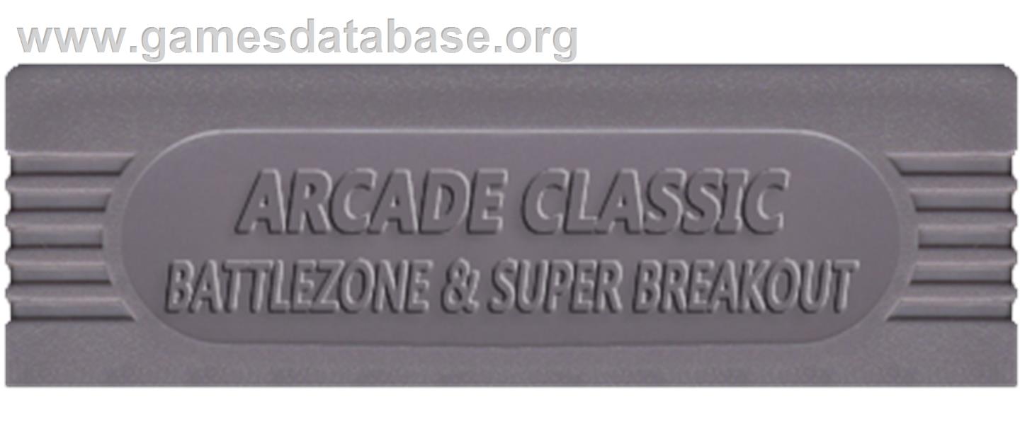 Arcade Classics - Battlezone And Super Breakout - Nintendo Game Boy - Artwork - Cartridge Top