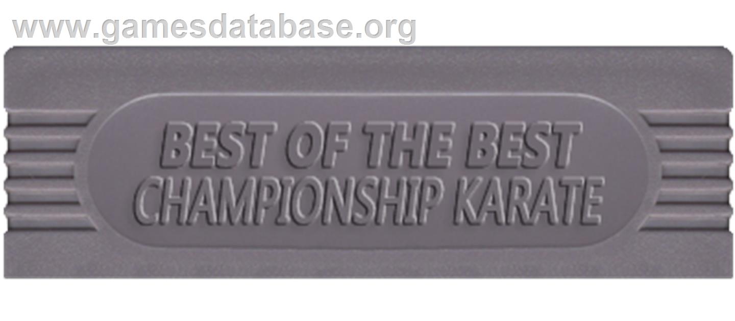 Best of the Best Championship Karate - Nintendo Game Boy - Artwork - Cartridge Top