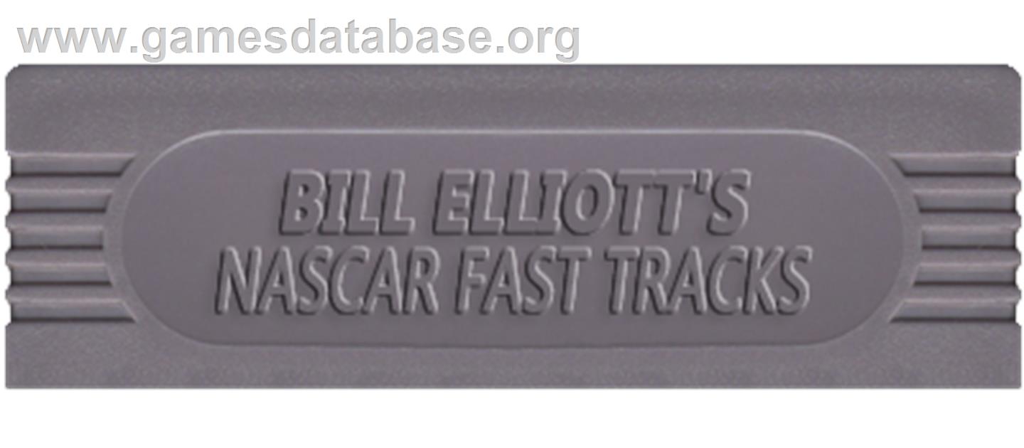 Bill Elliott's Nascar Fast Tracks - Nintendo Game Boy - Artwork - Cartridge Top