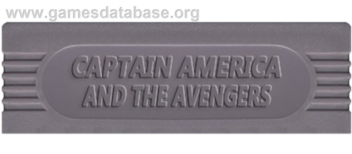 Captain America and The Avengers - Nintendo Game Boy - Artwork - Cartridge Top