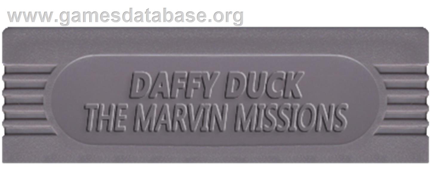 Daffy Duck: The Marvin Missions - Nintendo Game Boy - Artwork - Cartridge Top