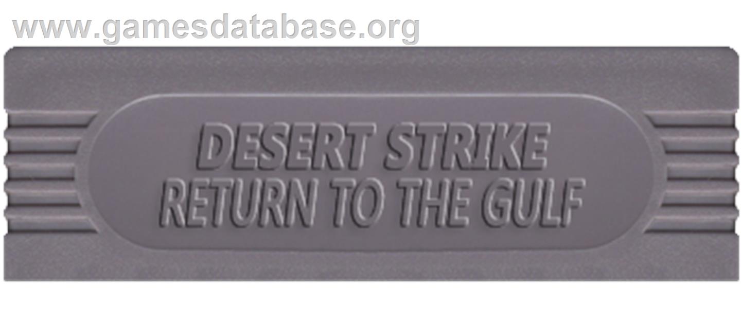 Desert Strike - Return To The Gulf - Nintendo Game Boy - Artwork - Cartridge Top