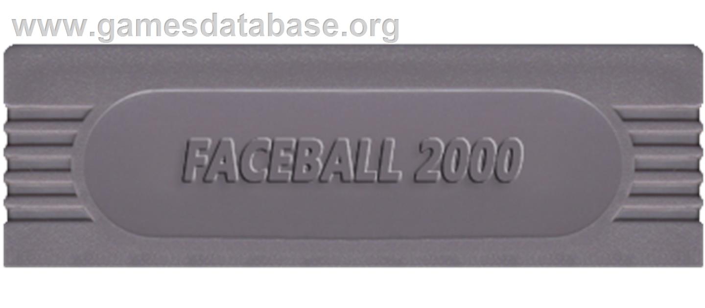 Faceball 2000 - Nintendo Game Boy - Artwork - Cartridge Top