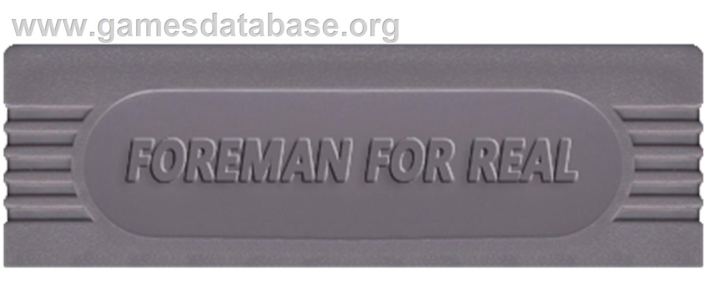 Foreman for Real - Nintendo Game Boy - Artwork - Cartridge Top