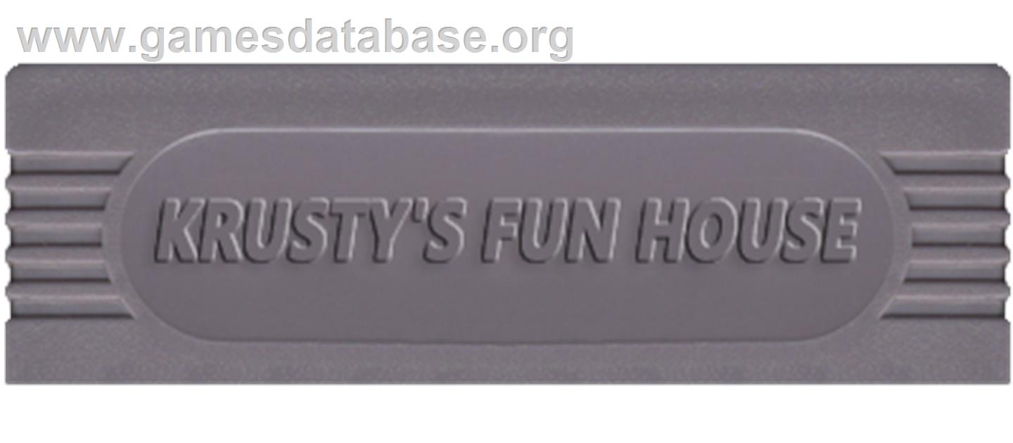 Krusty's Fun House - Nintendo Game Boy - Artwork - Cartridge Top
