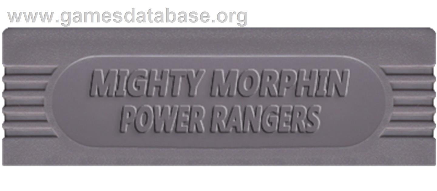 Mighty Morphin Power Rangers - Nintendo Game Boy - Artwork - Cartridge Top