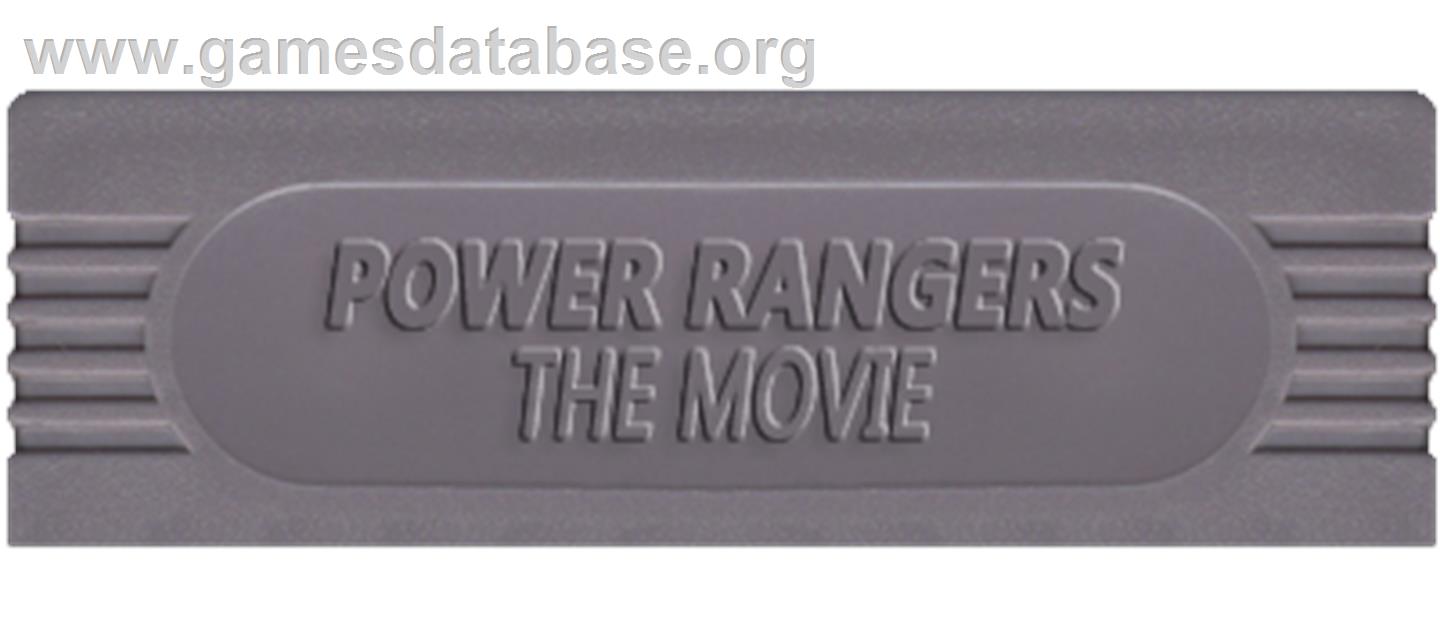 Mighty Morphin Power Rangers - The Movie - Nintendo Game Boy - Artwork - Cartridge Top