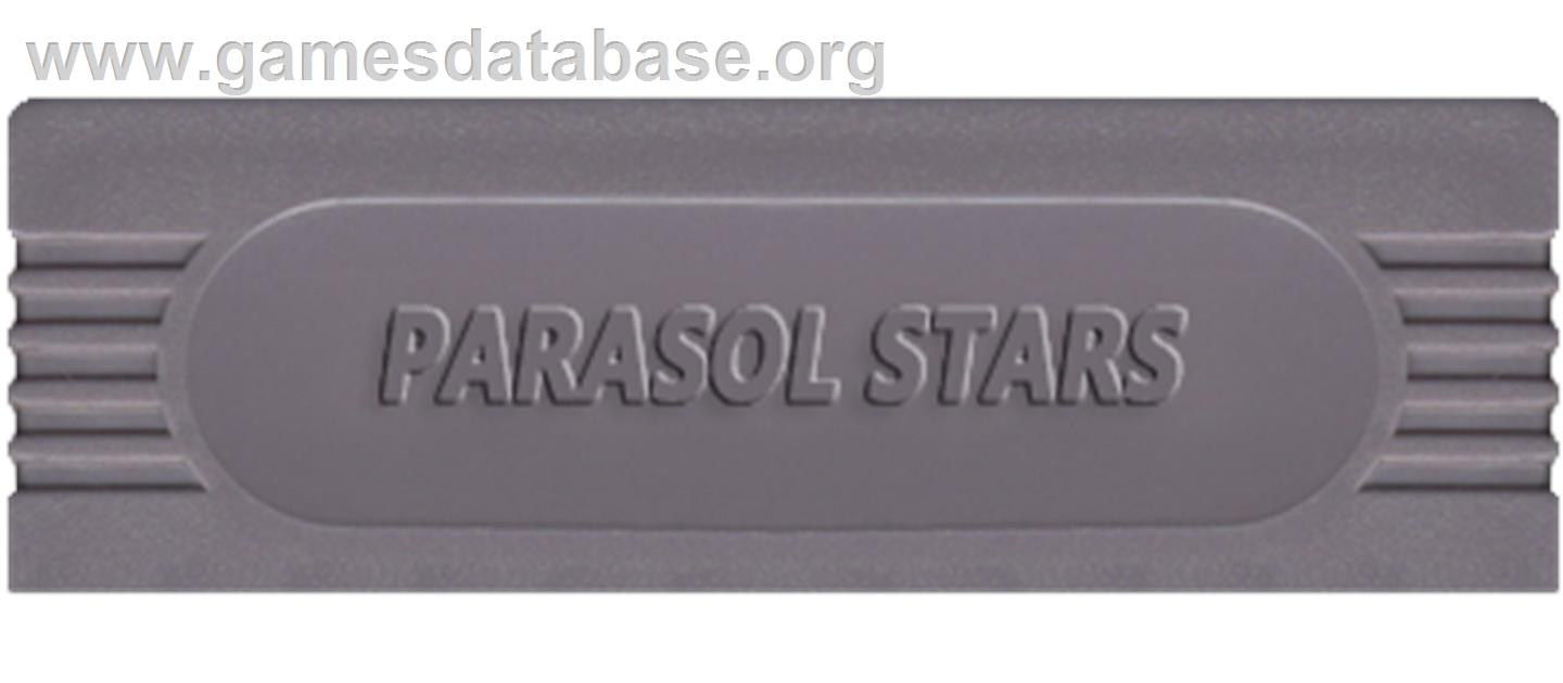 Parasol Stars: The Story of Bubble Bobble III - Nintendo Game Boy - Artwork - Cartridge Top