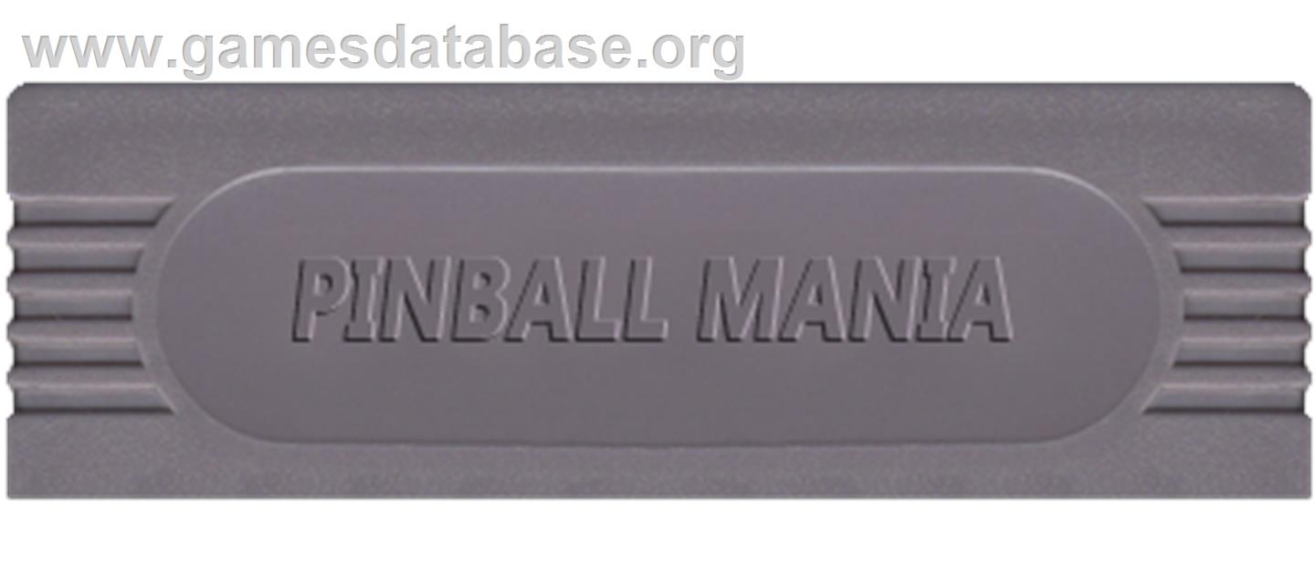 Pinball Mania - Nintendo Game Boy - Artwork - Cartridge Top