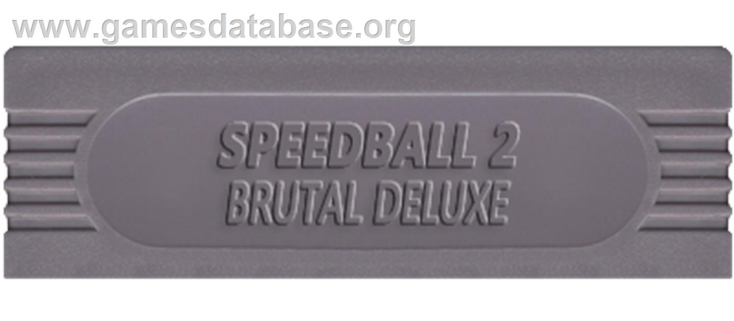 Speedball 2 - Brutal Deluxe - Nintendo Game Boy - Artwork - Cartridge Top