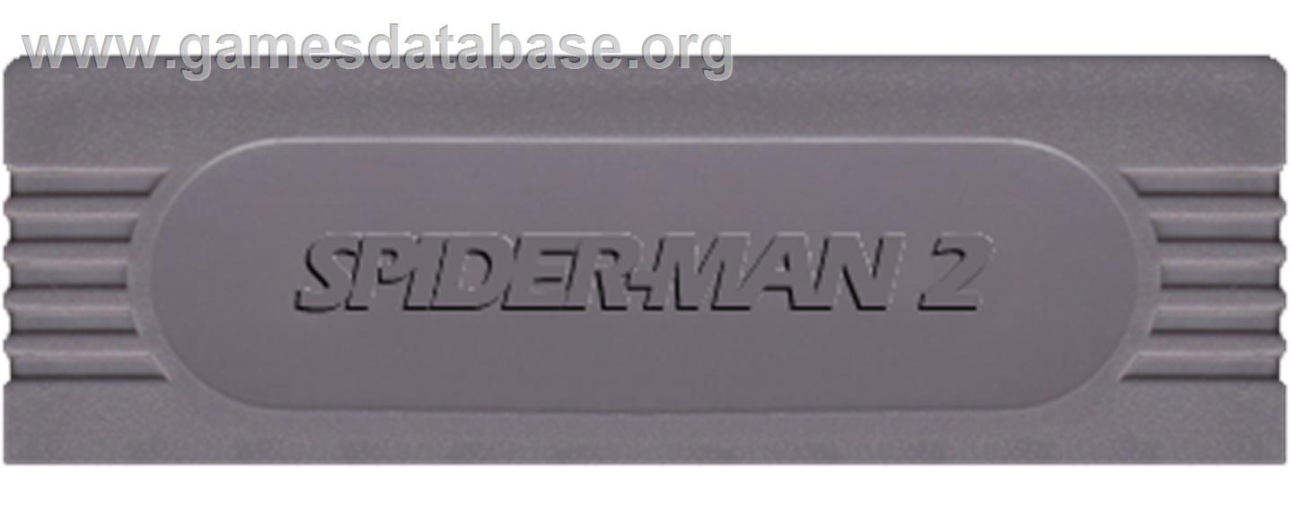 Spider-man 2 - Nintendo Game Boy - Artwork - Cartridge Top