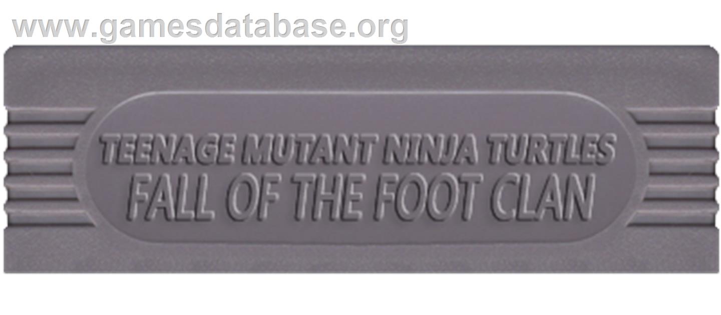 Teenage Mutant Ninja Turtles - Fall Of The Foot Clan - Nintendo Game Boy - Artwork - Cartridge Top