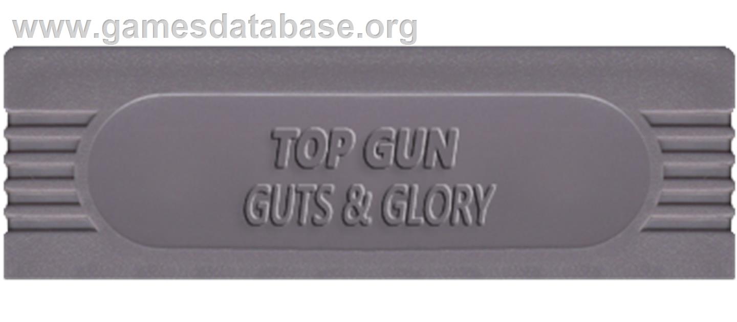 Top Gun: Guts & Glory - Nintendo Game Boy - Artwork - Cartridge Top