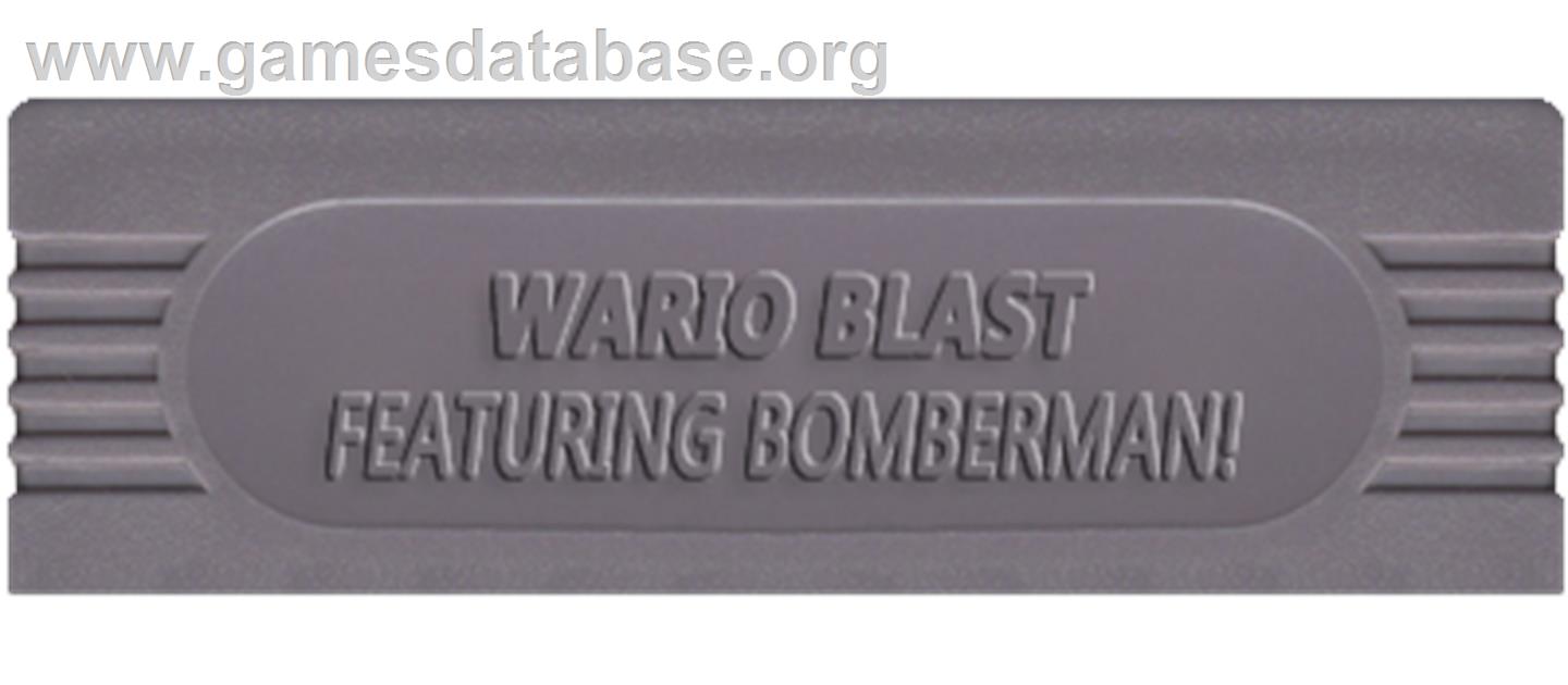 Wario Blast Featuring Bomberman - Nintendo Game Boy - Artwork - Cartridge Top