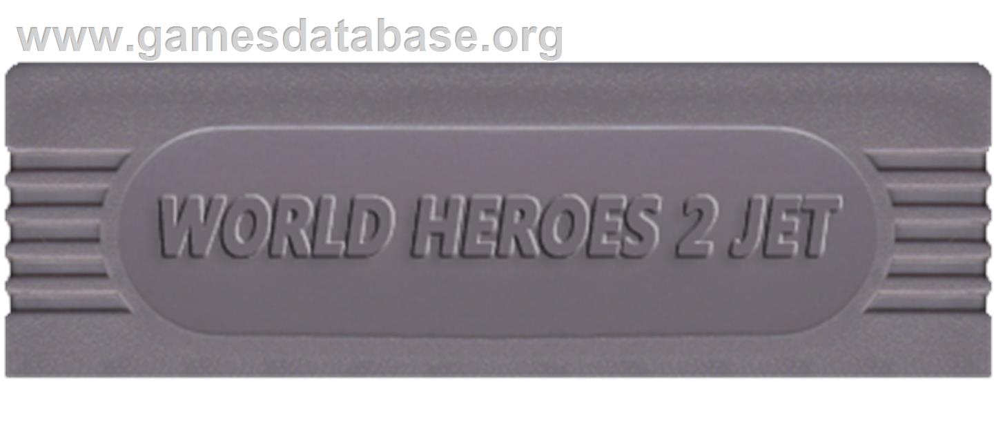 World Heroes 2 Jet - Nintendo Game Boy - Artwork - Cartridge Top