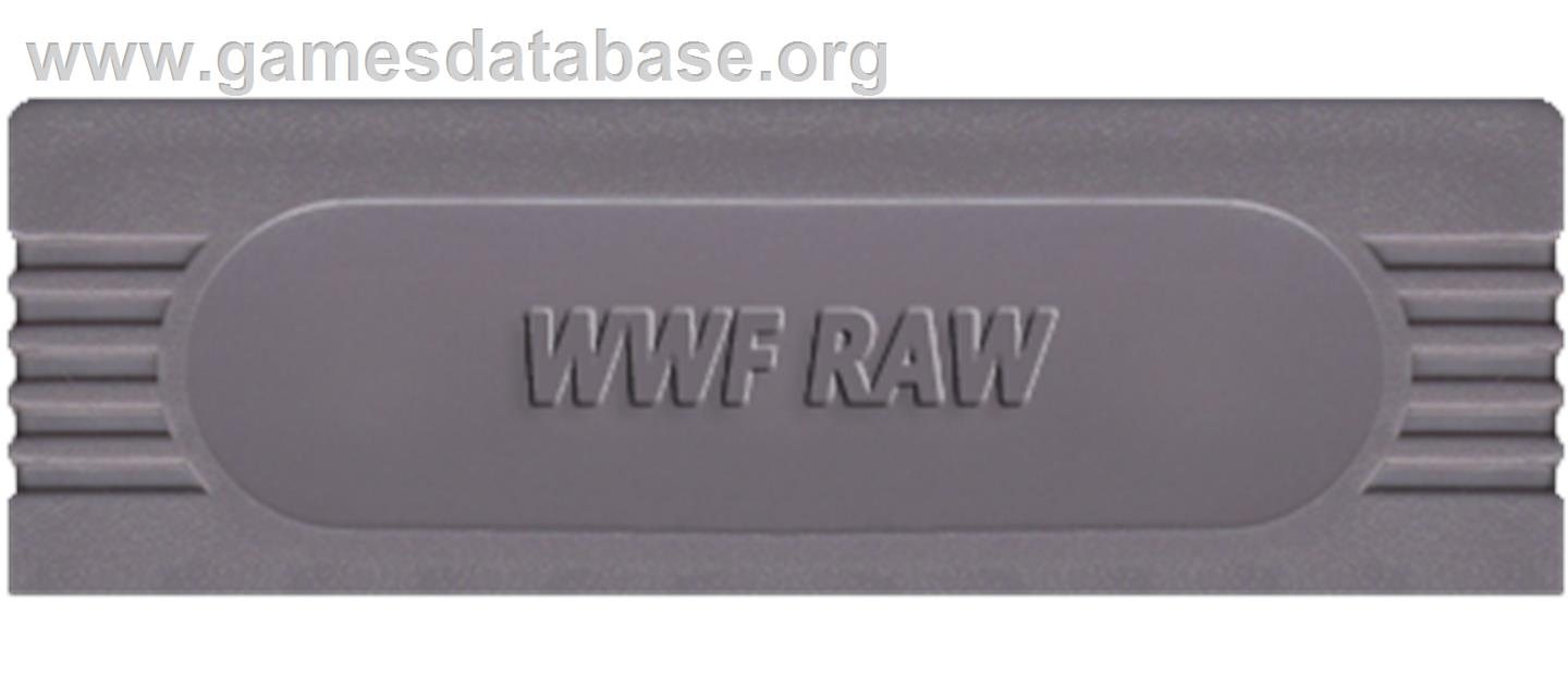 Wwf Raw - Nintendo Game Boy - Artwork - Cartridge Top