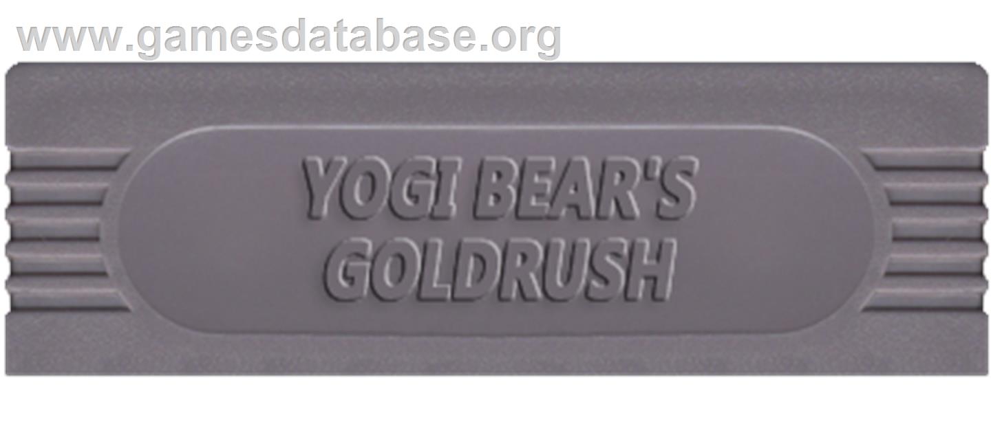 Yogi Bear In Yogi Bear's Goldrush - Nintendo Game Boy - Artwork - Cartridge Top