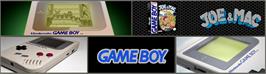 Arcade Cabinet Marquee for Joe & Mac: Caveman Ninja.