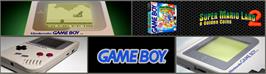 Arcade Cabinet Marquee for Super Mario Land 2: 6 Golden Coins.