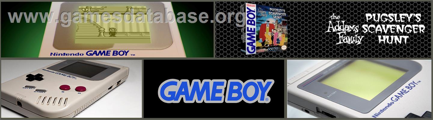 Addams Family: Pugsley's Scavenger Hunt - Nintendo Game Boy - Artwork - Marquee