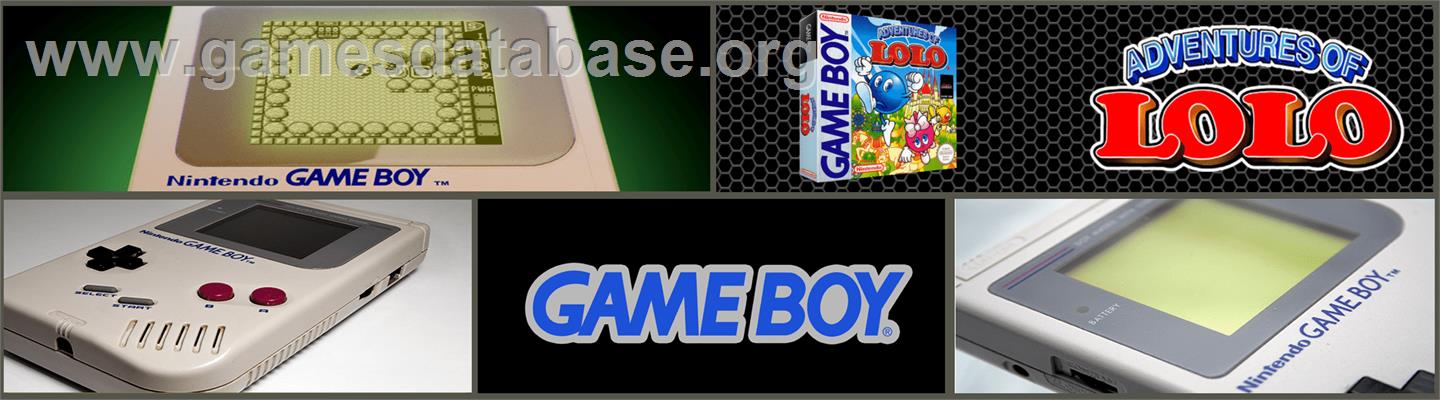 Adventures Of Lolo - Nintendo Game Boy - Artwork - Marquee