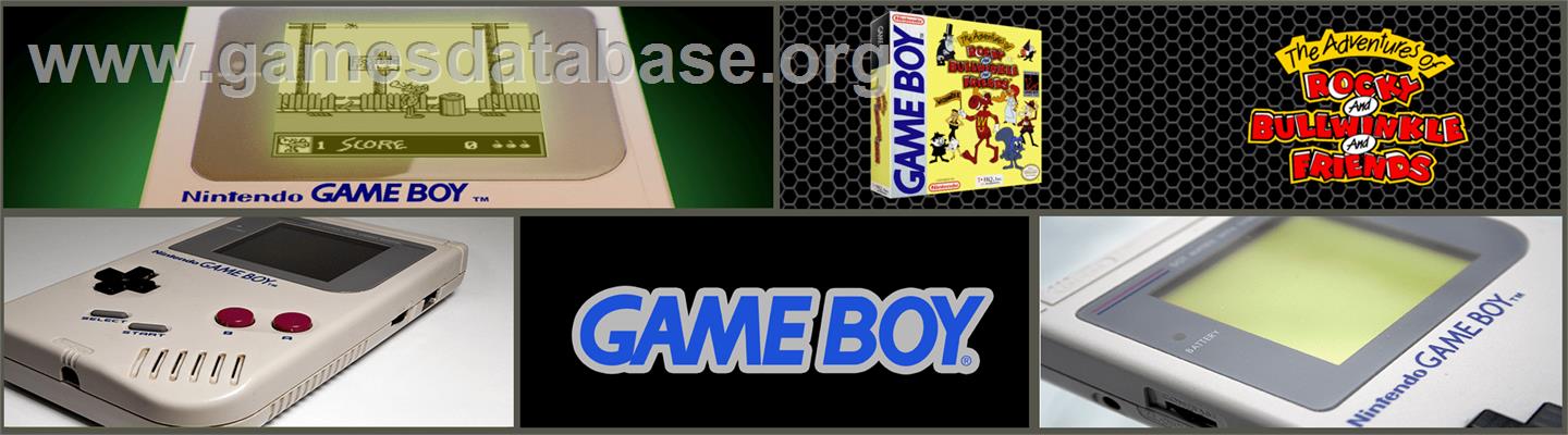 Adventures Of Rocky And Bullwinkle And Friends, The - Nintendo Game Boy - Artwork - Marquee