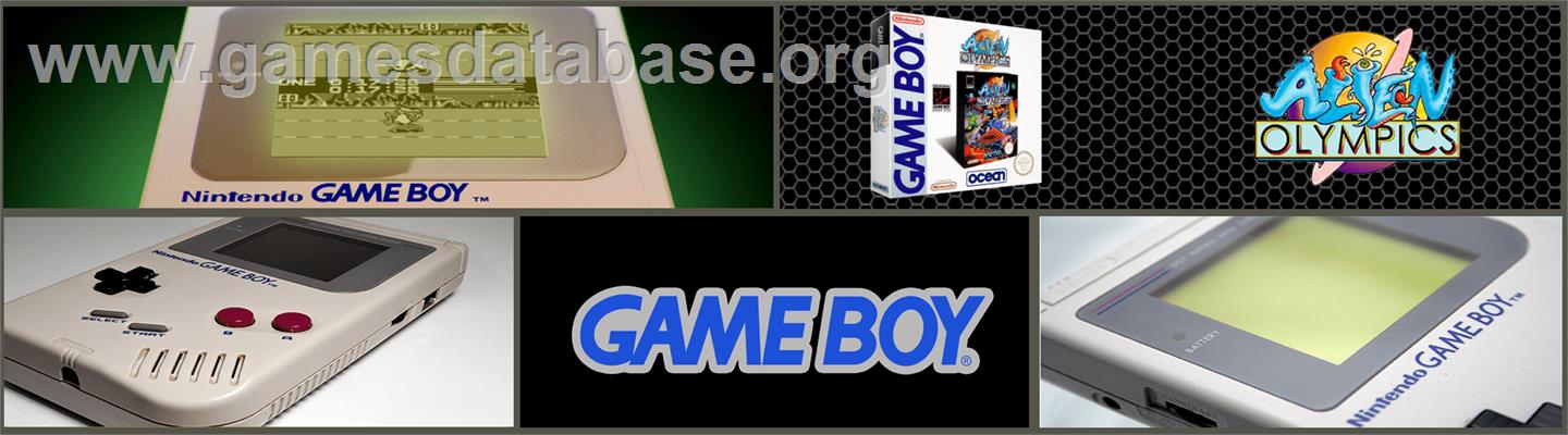 Alien Olympics - Nintendo Game Boy - Artwork - Marquee