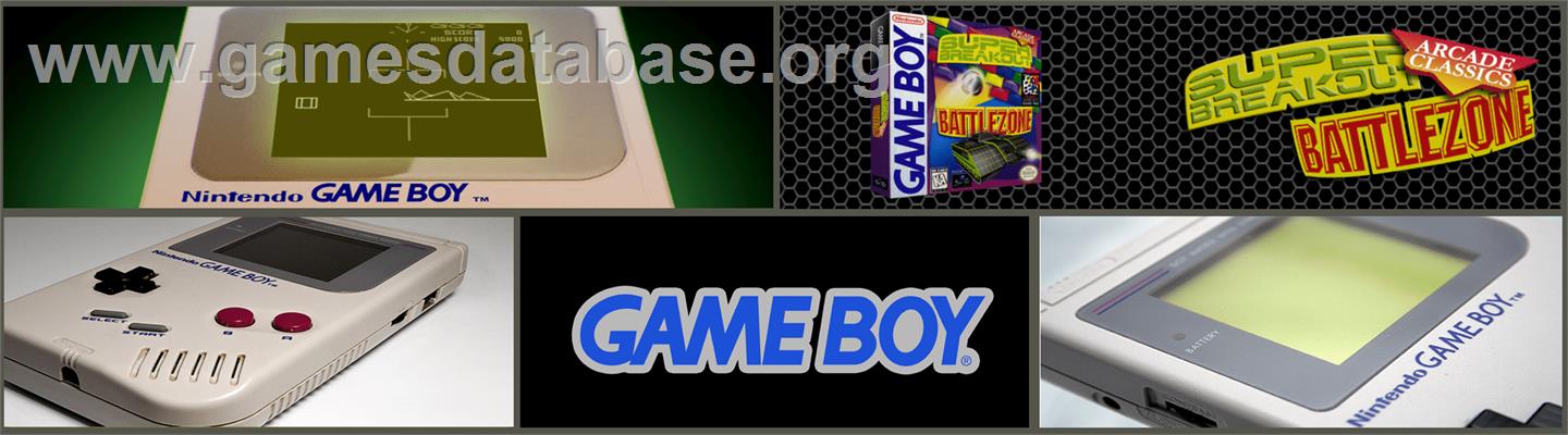 Arcade Classics - Battlezone And Super Breakout - Nintendo Game Boy - Artwork - Marquee