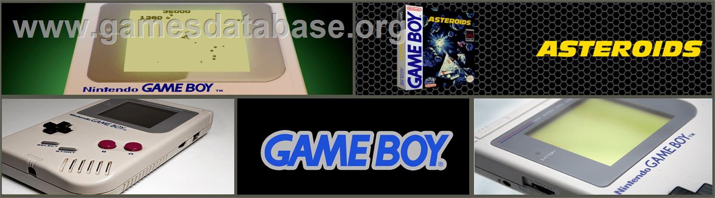 Asteroids - Nintendo Game Boy - Artwork - Marquee