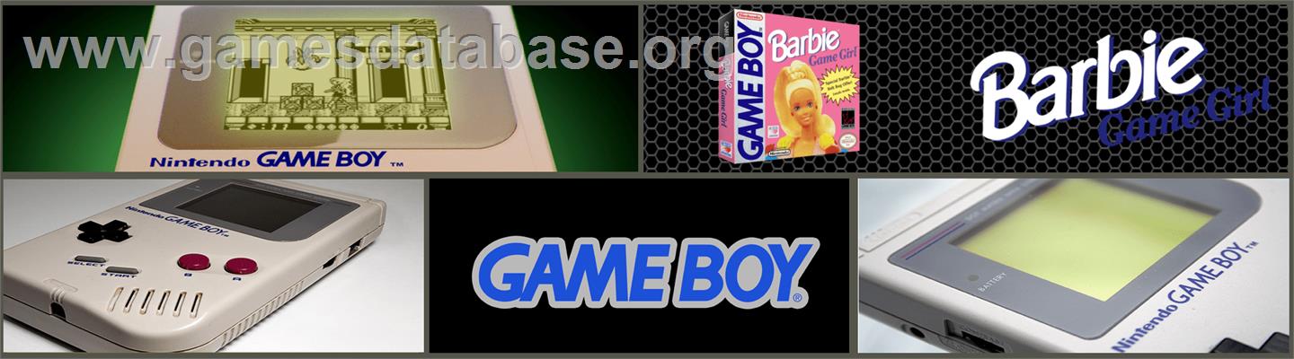 Barbie - Game Girl - Nintendo Game Boy - Artwork - Marquee