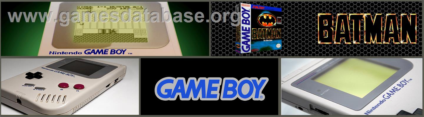 Batman: The Video Game - Nintendo Game Boy - Artwork - Marquee