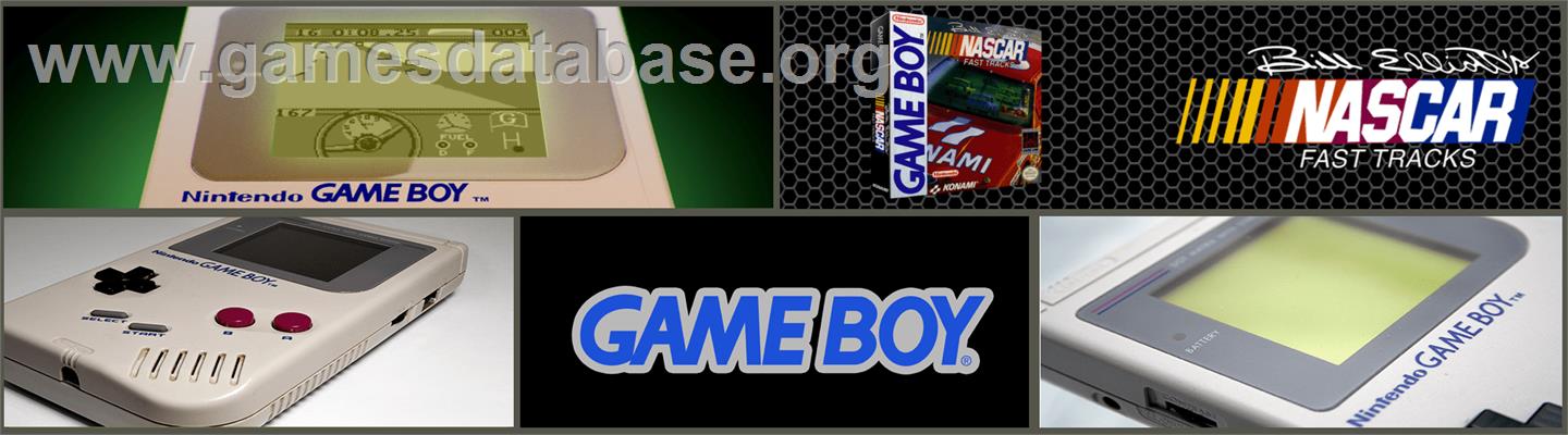Bill Elliott's Nascar Fast Tracks - Nintendo Game Boy - Artwork - Marquee