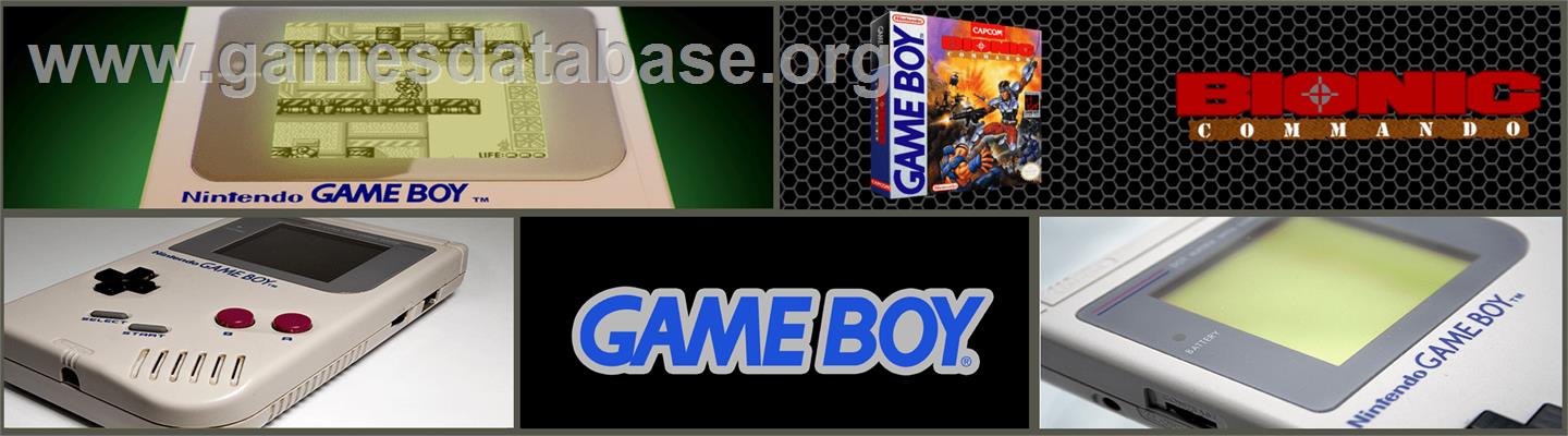 Bionic Commando - Nintendo Game Boy - Artwork - Marquee