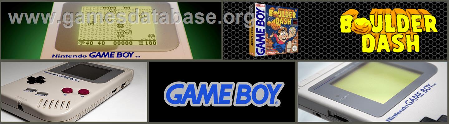 Boulder Dash - Nintendo Game Boy - Artwork - Marquee