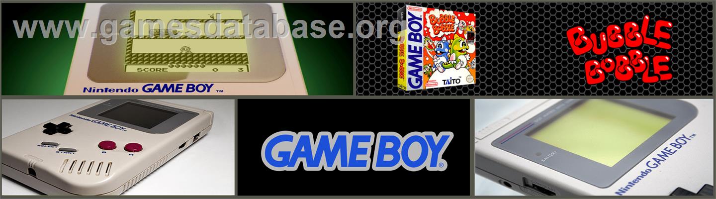 Bubble Bobble - Nintendo Game Boy - Artwork - Marquee