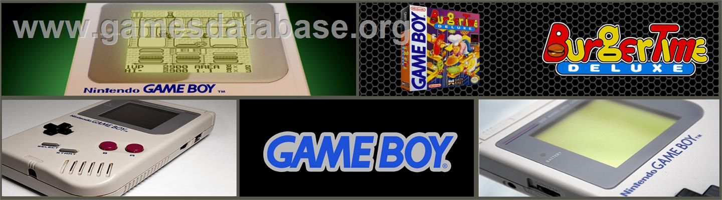 BurgerTime Deluxe - Nintendo Game Boy - Artwork - Marquee
